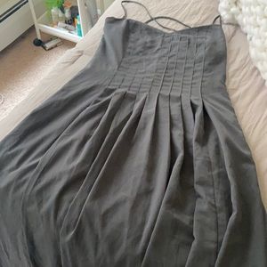 Gray maxi dress